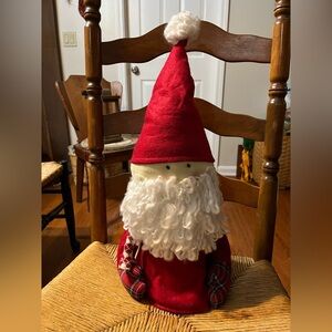 Pottery Barn Kids Red Santa Plush tree topper ex guc
